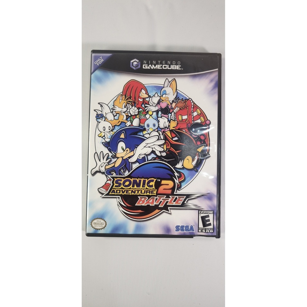 Sonic Adventure 2 Battle Tested! GC Sega 2002 DOL-P-GSNE Black Case